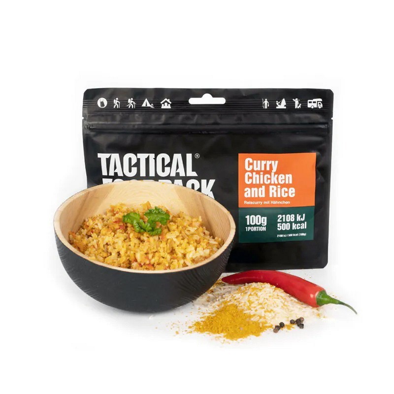 MRE CHICKEN CURRY AND RICE - 100g - TACTICAL FOODPACK