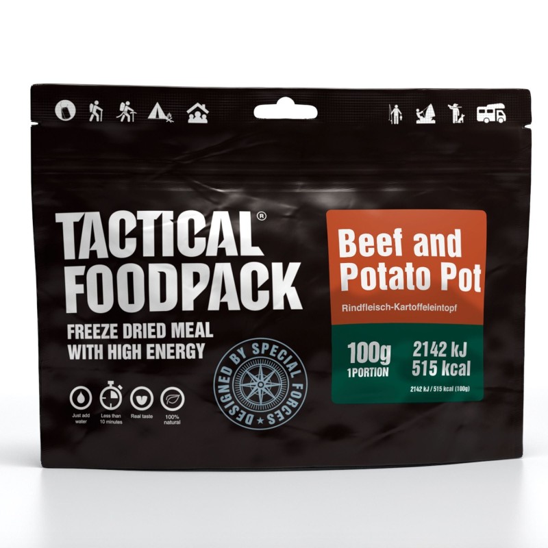mre STUFATO DI MANZO E PATATE - 100g - TACTICAL FOODPACK