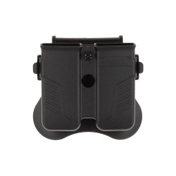UNIVERSAL DOUBLE RIGID PISTOL MAGAZINE POUCH - 360 ROTO - AMOMAX