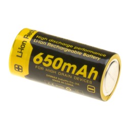 Batteria RICARICABILE  RCR123 - 650 mAh - NITECORE
