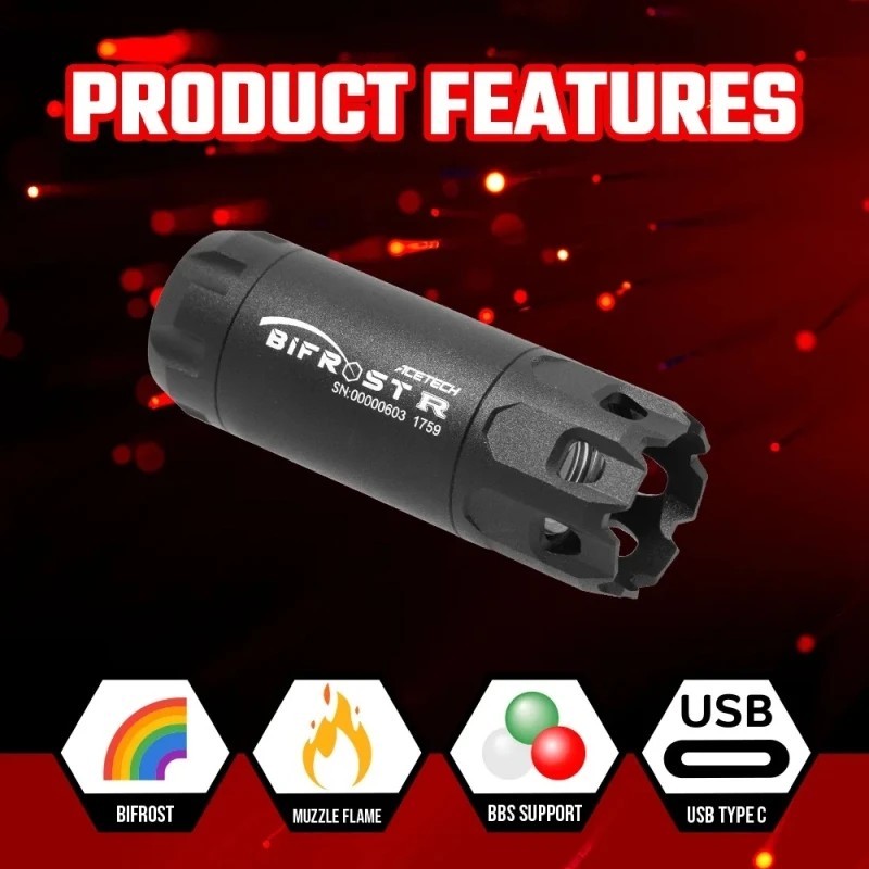 Silenziatore TRACCIANTE e SIMULAZIONE FIAMMA BIFROST R - AceTech