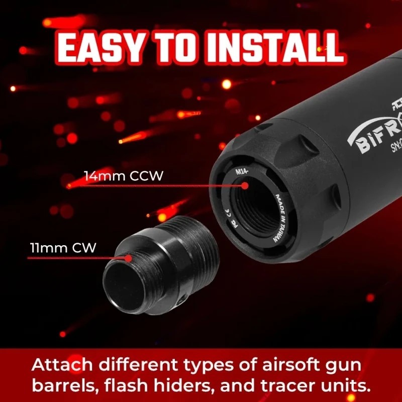 Silenziatore TRACCIANTE e SIMULAZIONE FIAMMA BIFROST R - AceTech