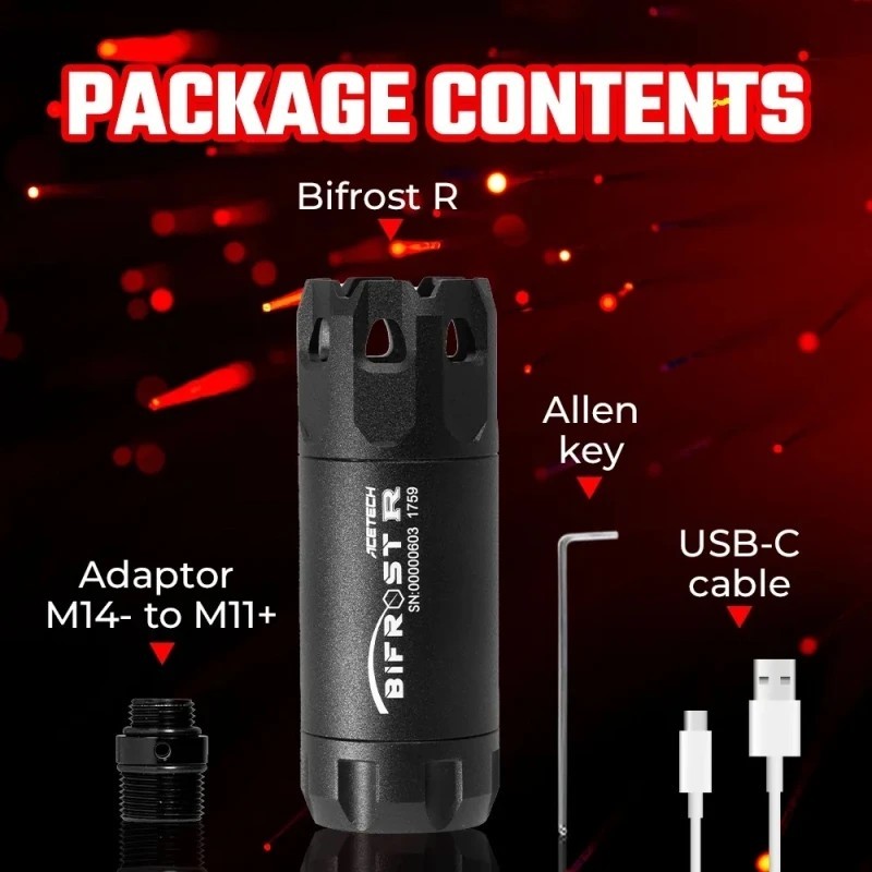 Silenziatore TRACCIANTE e SIMULAZIONE FIAMMA BIFROST R - AceTech