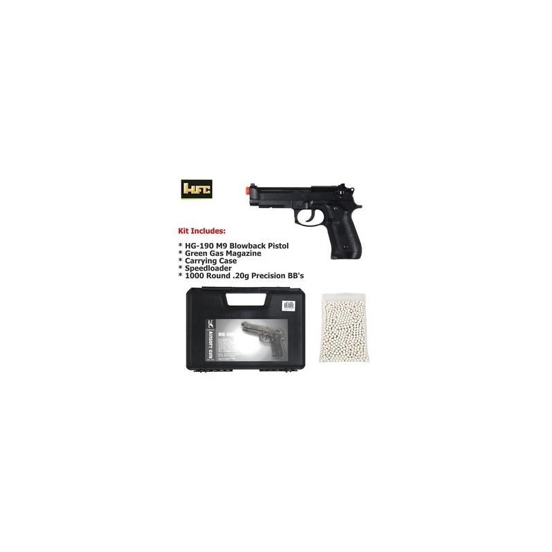 M9 HALF METAL Gas Blowback Pistol - HFC