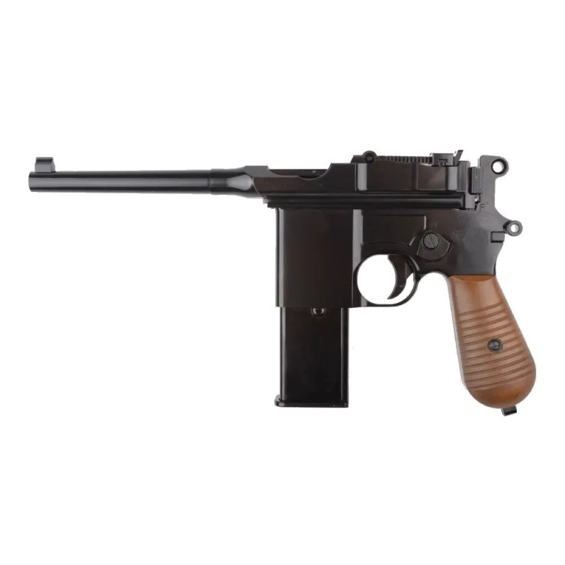 Pisola a green gas MAUSER C96 con calcio - WE
