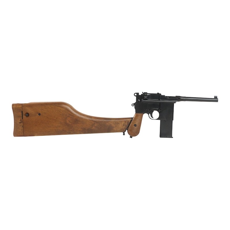 Pisola a green gas MAUSER C96 con calcio - WE