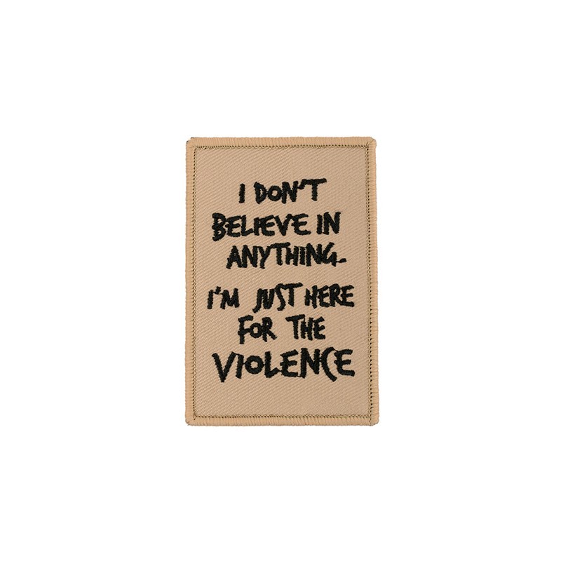 HERE FOR THE VIOLENCE Woven Patch - WAVECOMBAT