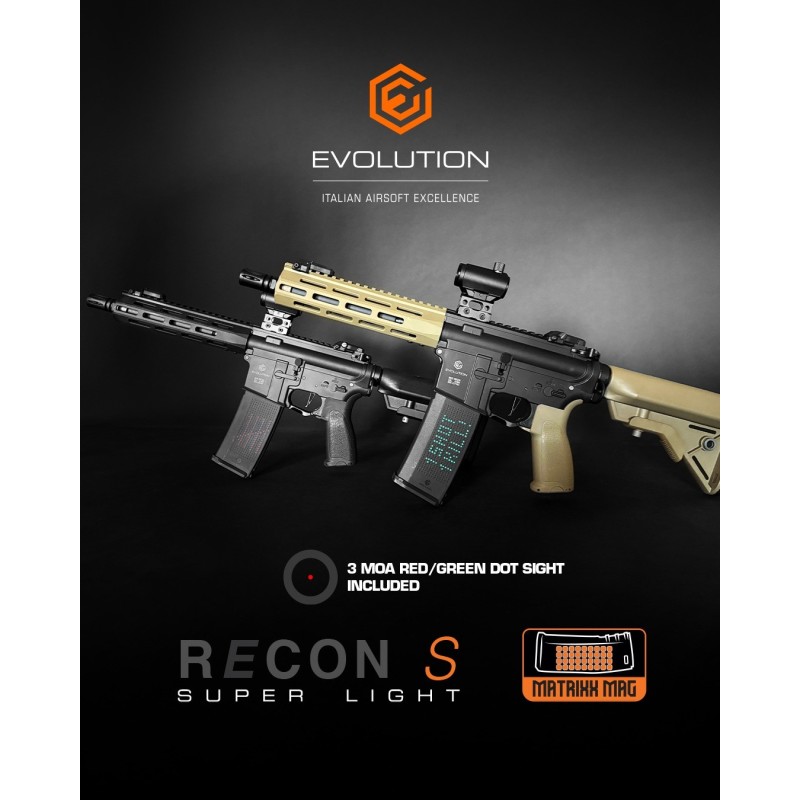 KIT fucile RECON S 10 pollici carbontech con RED DOT - EVOLUTION