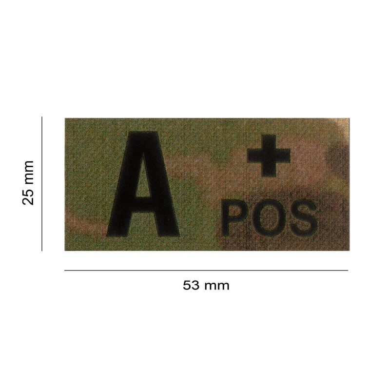 Patch GRUPPO SANGUIGNO IR 25x53mm - CLAWGEAR