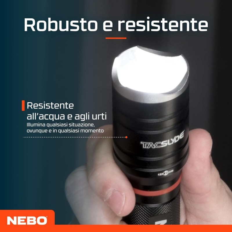 KIT Torcia COMBO TAC SLYDE 300 + HEADLAMP 150 - NEBO