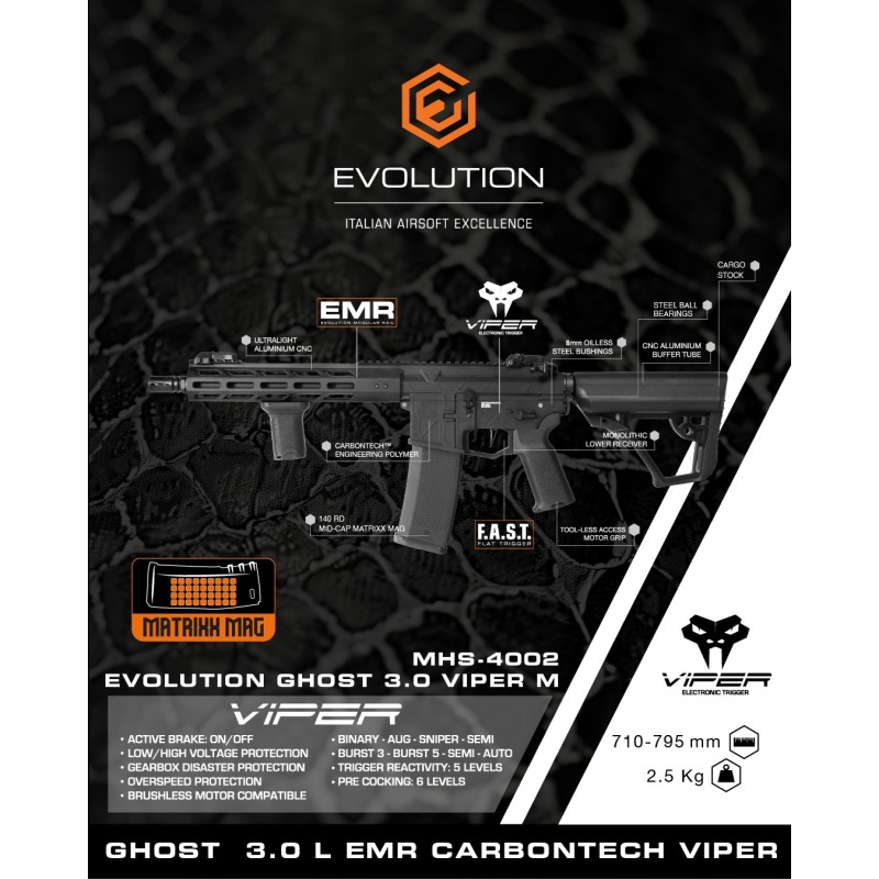 GHOST 3.0 VIPER M Electric Rifle - EVOLUTION