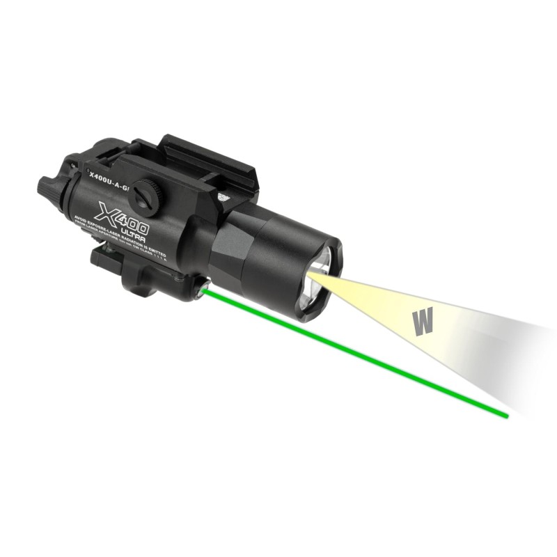 Flashlight with Laser Module X400 ULTRA - WADSN