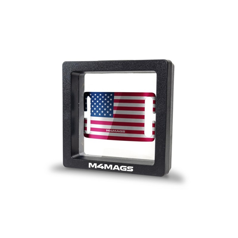 Placca ACCIAIO con BANDIERA USA per passante MOLLE- M4MAGS