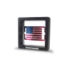 Placca ACCIAIO con BANDIERA USA per passante MOLLE- M4MAGS