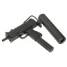 Pistola mitragliatrice a gas stile M11 con silenziatore - HFC