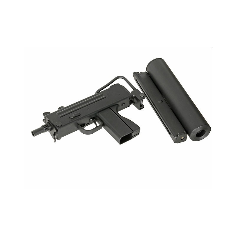 M11 Style Gas Submachine Gun with Silencer - HFC