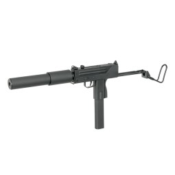 Pistola mitragliatrice AEP stile M10 con silenziatore - J G Works