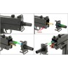 Pistola mitragliatrice AEP stile M10 con silenziatore - J G Works