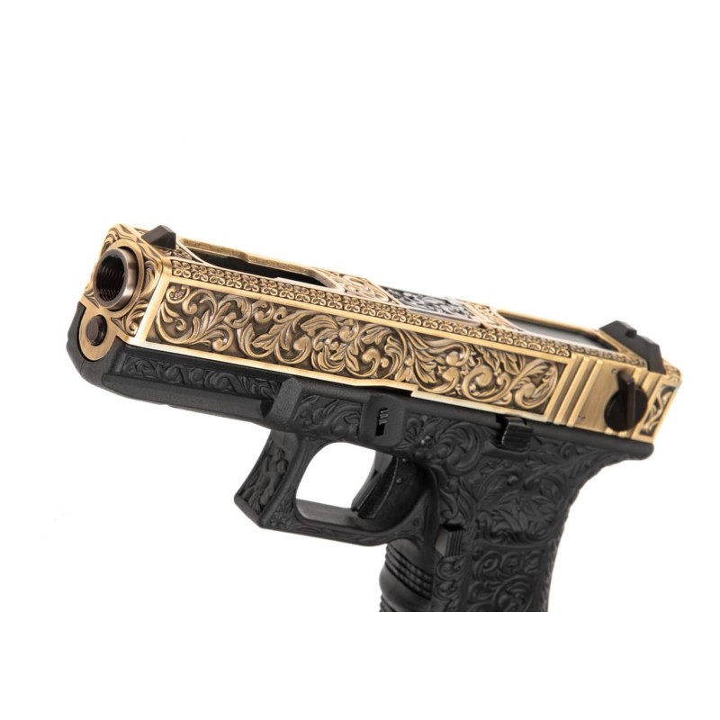 G 18 FLOREAL Full Auto Gas Blowback Pistol - WE