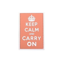 Patch Keep Calm and Carry On Orange