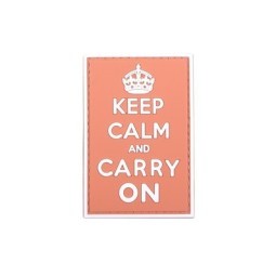 Patch Keep Calm and Carry On Orange
