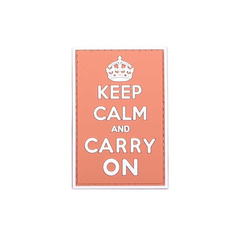 Patch Keep Calm and Carry On Orange