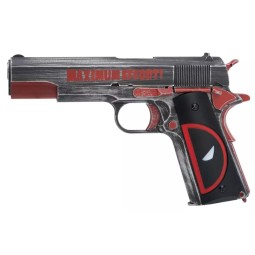 NE2201 1911 DEADPOOL Full Metal Gas Blowback Pistol - AW CUSTOM