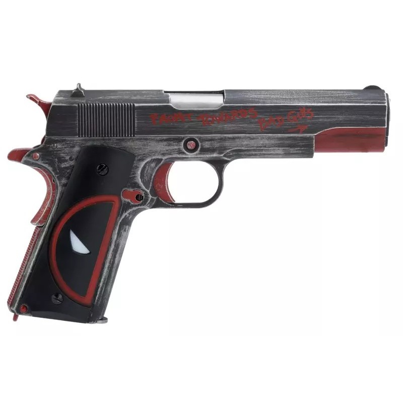 NE2201 1911 DEADPOOL Full Metal Gas Blowback Pistol - AW CUSTOM