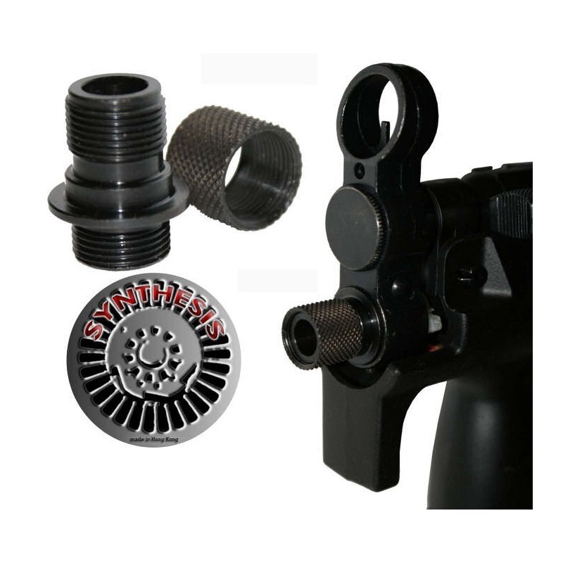 14mm CCW Aluminum Adapter for MP5K and G3 SAS Series - SYNTHESIS