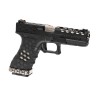 G18 HEX CUT VX02XX Full Auto Gas Blowback Pistol - AW Custom