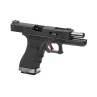 G-FORCE 17 Gas Blowback Pistol with BLACK Slide and SILVER Barrel - WE