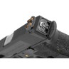 G-FORCE 17 Gas Blowback Pistol with BLACK Slide and SILVER Barrel - WE