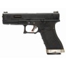 Pistola a gas G-FORCE 17 carrello NERO canna  SILVER - WE