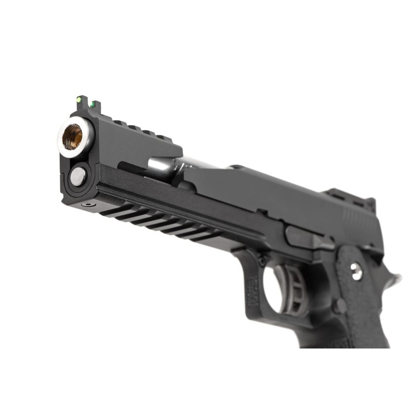 Pistola a gas Hi-Capa 6 T-REX CUSTOMS canna SILVER - WE