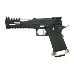Pistola a gas Hi-Capa 6 T-REX CUSTOMS canna SILVER - WE