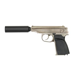 MAKAROV style gbb pistol with silencer - WE