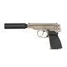 Pistola gbb stile MAKAROV con silenziatore - WE