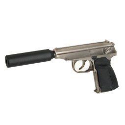 MAKAROV style gbb pistol with silencer - WE