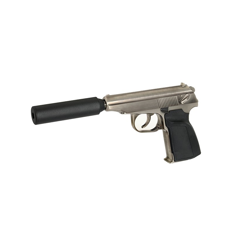 Pistola gbb stile MAKAROV con silenziatore - WE