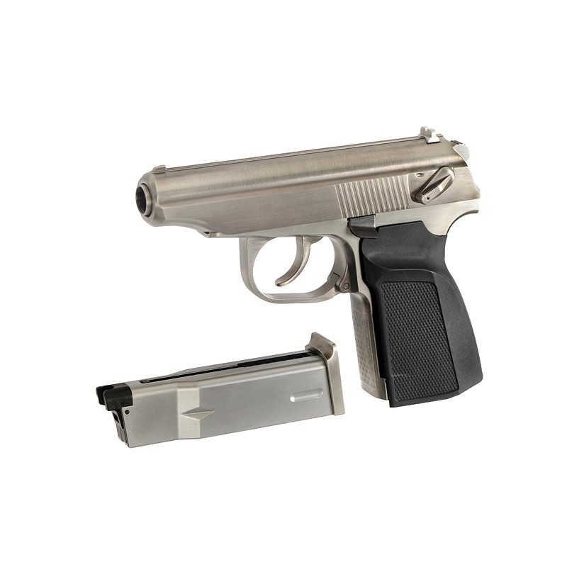 Pistola gbb stile MAKAROV con silenziatore - WE