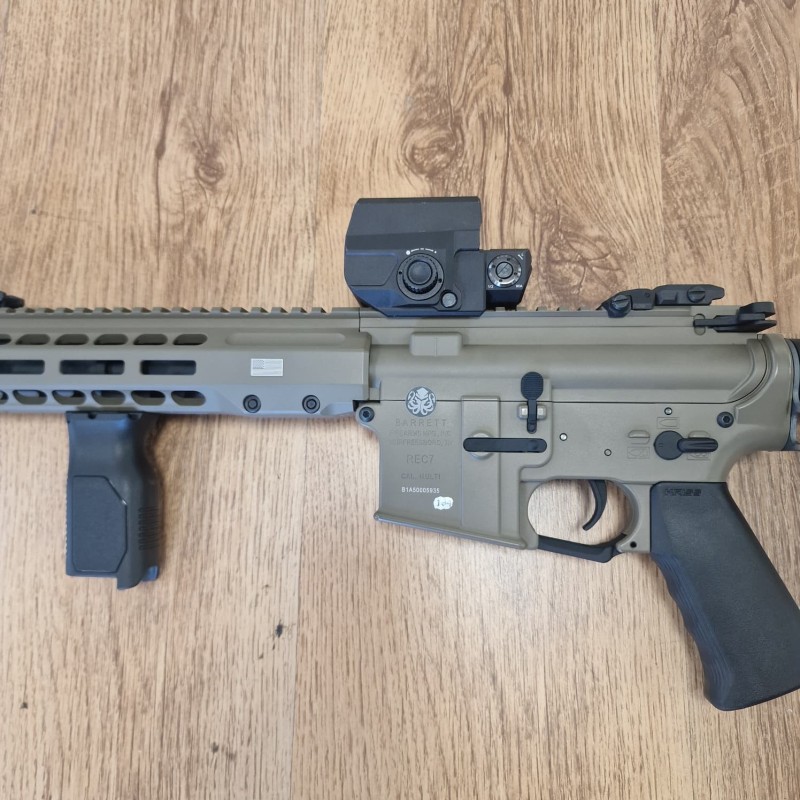 BARRETT REC7 SBR Electric Airsoft Rifle - TAN - KRYTAC - USED