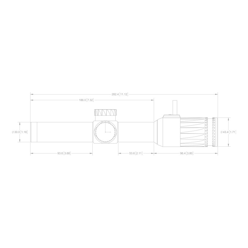 Ottica LPVO Vudu® 1-8x24 SFP reticolo HC3 MOA - EoTech®