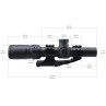 LPVO Scope MUSTANG Variable Zoom 1-4x24 FFP - Vector Optics
