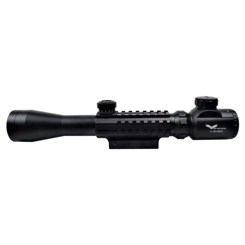 Ottica zoom variabile 3-9 x 40mm tri rail - JS Tactical