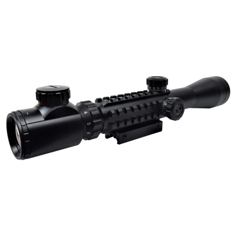 Ottica zoom variabile 3-9 x 40mm tri rail - JS Tactical