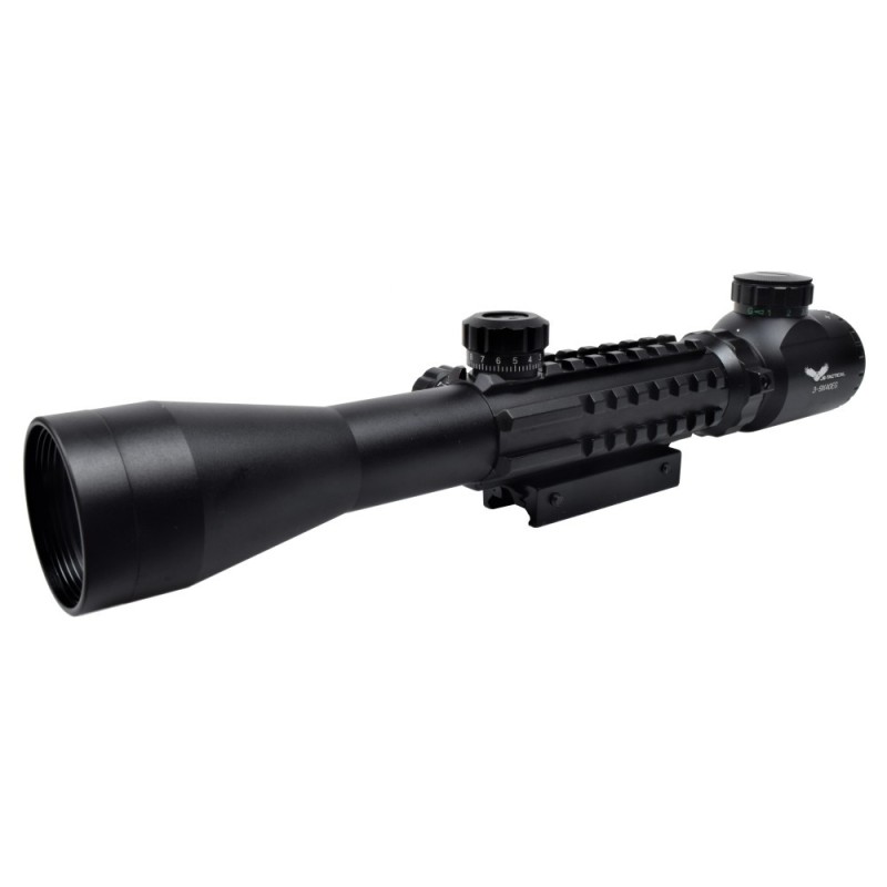 Ottica zoom variabile 3-9 x 40mm tri rail - JS Tactical