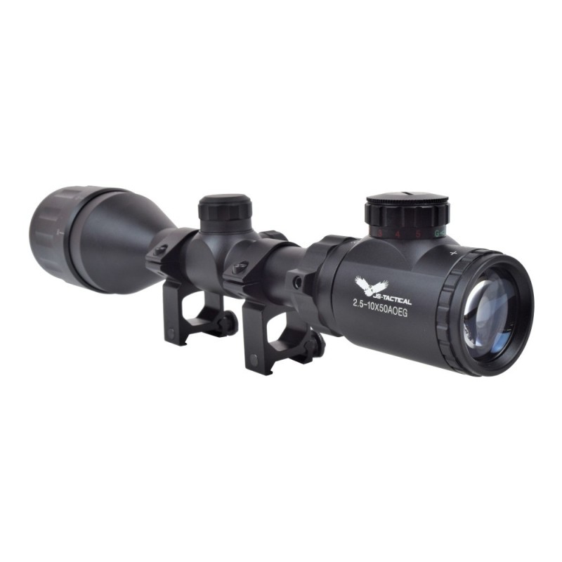 Ottica zoom variabile 2.5-10 x50 AOEG - J S Tactical