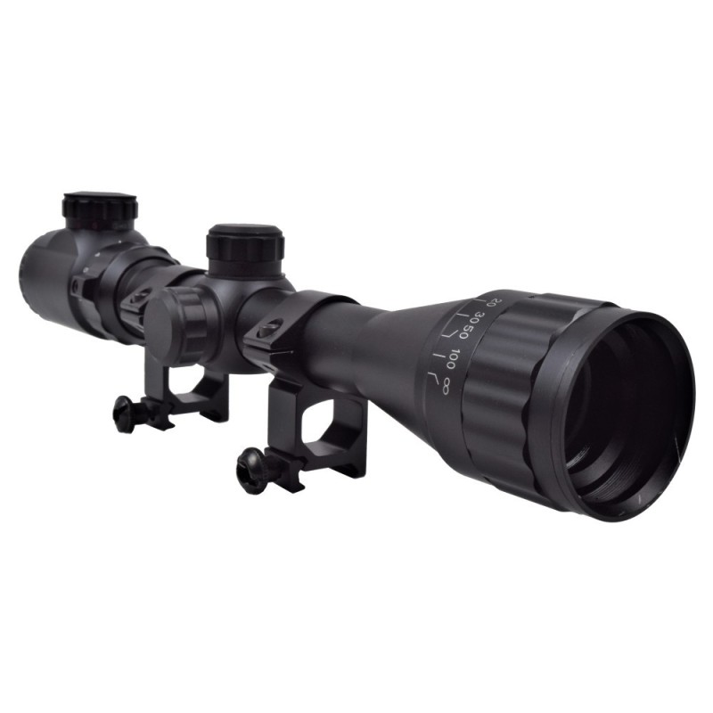 Ottica zoom variabile 3-9 x 32 AOGD illuminata - JS Tactical