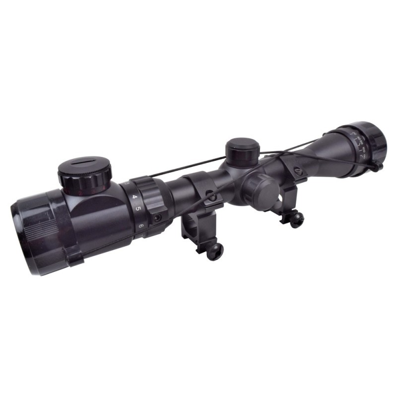 Ottica zoom variabile 3-9 x 32 AOGD illuminata - JS Tactical