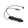 Remote with DOUBLE connector UNIVERSAL mount TRIPLE button - WADSN